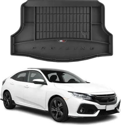 Zdjęcie produktu dla Gumowa wykładzina bagażnika OMAC do Honda Civic X hatchback 2017-2025 5-drzwi TPE