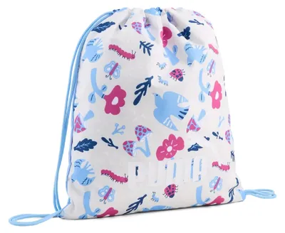 Produktbild von Puma Phase AOP Small Gym Sack 11 Liter Sportbeutel 091325 frosted ivory little foreste