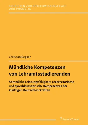 Produktbild von Mündliche Kompetenzen von Lehramtsstudierenden