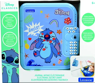 Image de Lexibook - Elektroniczny dziennik Disney Stitch z sekretem, oficjalny produkt