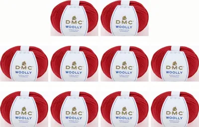 Produktbild von 10 Knäuel DMC "Woolly" Wolle aus Merinofasern – 100% australische Wolle, Farbe 488 (Farbton 58)