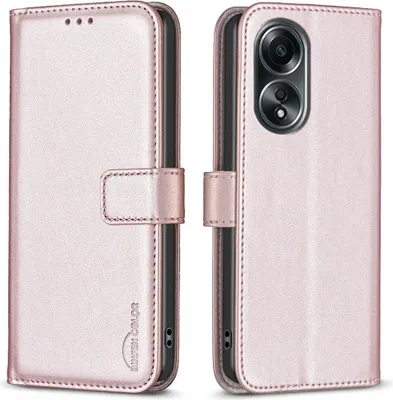 Produktbild von OPPO A58 Hülle - BINFEN Klapphülle - Roségold