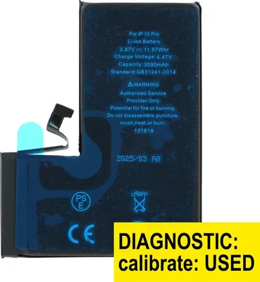 Produktbild von Kompatibel Diagnostizierbarer Ersatz Akku Batterie (ohne Warnung) 3095 mAh für Apple iPhone 13 Pro A2638, A2483 & Werkzeug