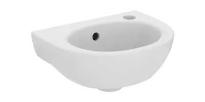 Produktbild von Handwaschbecken EUROVIT HL re m ÜL 350x260x160mm weiß weiß