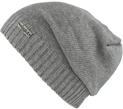 Eisglut Longbeanie Strickmütze Rocketo Cotton in grau