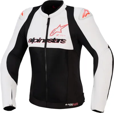 Zdjęcie produktu dla Kurtka motocyklowa Alpinestars Stella SMX Air z perforacją dla kobiet, czarno-biało-szara, rozmiar L