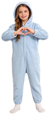 Productafbeelding van Fluffy Fleece Jumpsuit voor Meisjes 3-4 Jaar