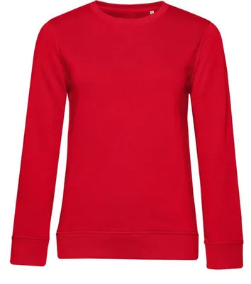 Produktbild von B&C - "Organic Inspire" Sweatshirt Rundhalsausschnitt für Damen FK3261 (XL) (Rot)