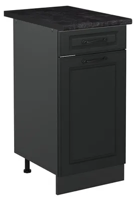 Produktbild von Küchenunterschrank Vicco R-Line Anthrazit Landhaus/Anthrazit 40 cm Arbeitsplatte Anthrazit, Model 61018