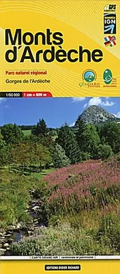 Obrázek produktu pro Libris Wanderkarte 11. Monts d'Ardèche 1 : 60 000