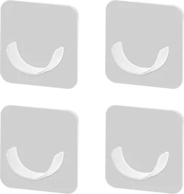 Immagine prodotto di INF Supporto autoadesivo per asta doccia, asta appendiabiti, asta per tende Trasparente