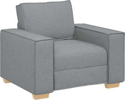 Produktbild von vidaXL Sofa Stuhl Hellgrau 60 cm Stoff