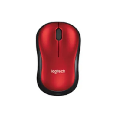 Produktbild von Logitech M185, Beidhändig, Optisch, RF Wireless, 1000 DPI, Rot