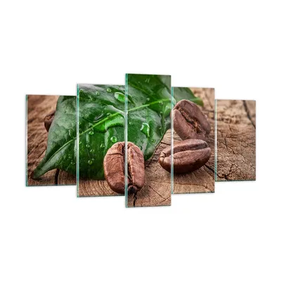 Produktbild von Bilder auf glas - Aroma Kaffee Pflanze Samen - 160x85cm - Glasbilder - Wandbilder - Kunstdruck - zum Aufhängen bereit - Wanddekoration aus Glas - Glas Bilder - Wandbild auf Glas - GEA160x85-2548