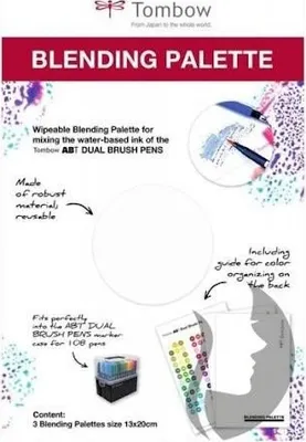 Obrázek produktu pro Tombow BLENDING-PAL-L-3Mixovací paleta v balení 3 ks