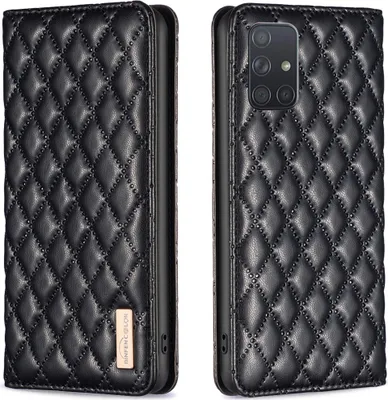 Produktbild von Galaxy A71 4G Hülle, Elegant Bookstyle Flip Leder Kartenfächer Schutzhülle mit Ständer für Samsung Galaxy A71 4G Schwarz