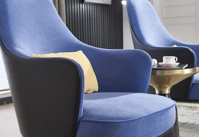 Produktbild von Lounge Luxus Fernseh Club Polster Sitzer  Sessel Design Couch Sofa Relax Stoff