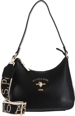 Produktbild von U.S. POLO ASSN. Schultertasche Umhängetasche Heat Hobo Bag Black schwarz