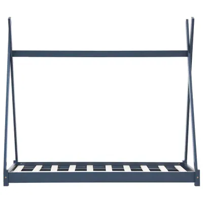 Produktbild von "im Sonderangebot"Kinder-Bettgestell - CLORIS - Jugendbett eleganten Design - Grau Massivholz Kiefer 70 x 140 cm - DEMöbel6364099