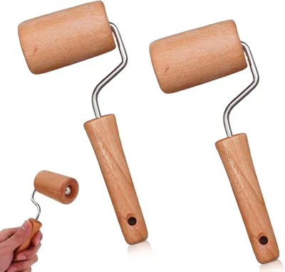 Produktbild von Kleine Holznudelholz 2 Stücke, Buchenholz, für Küche