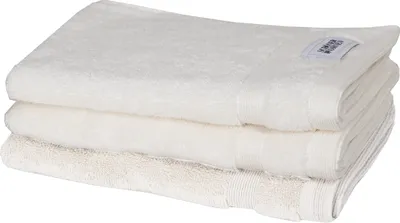 Produktbild von Schöner Wohnen Cuddly-H Gästehandtuch 3er Set, 30x50cm, weiss