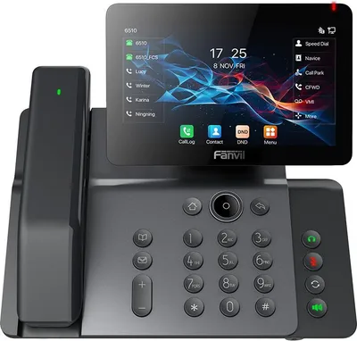 Immagine prodotto di Fanvil V66 PRO, Telefono IP, Grigio scuro, Cornetta con filo, Da scrivania/a parete, Info SIP, 20 linee