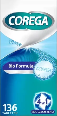Produktbild von Prothesenreinigungstabletten, Bio Formel, 136 Stück, für Voll- und Teilprothesen, entfernt hartnäckige Ablagerungen und Bakterien, materialschonend.