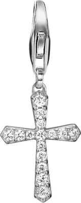 Produktbild von Esprit Anhänger Charms Silber Zirkonia Belief Glam Kreuz ESCH91424A000