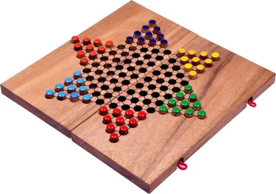 Produktbild von Halma Gr. L für 2 bis 6 Spieler - Spielfeld 26 x 27 cm - 6 x 10 Spielstecker