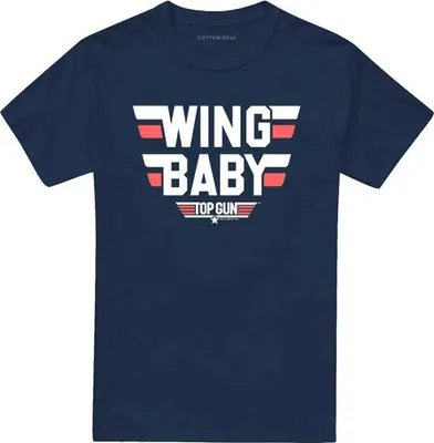 Produktbild von Top Gun - "Wing Baby" T-Shirt für Herren/Damen Uni TV28385 (M) (Marine)