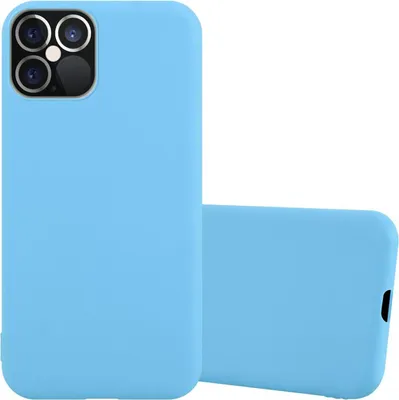 Produktbild von Cadorabo Hülle für Apple iPhone 12 PRO MAX Schutzhülle in Blau Handyhülle TPU Silikon Etui Case Cover