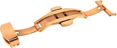 Produktbild von Minott | Edelstahlschließe rosegoldfarben beschichtet | Butterfly , Anstoß:22 mm