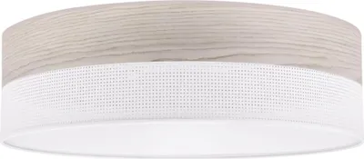 Immagine prodotto di Lampada da soffitto Wood Plexi bianco 50cm E27 legno rovere sbiancato