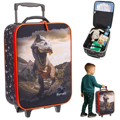 Produktbild von Fabrizio Kindertrolly schwarz/feuerrot