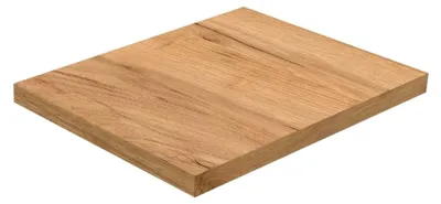 Produktbild von Küchenarbeitsplatte 45 cm - 3,8 cm dick - abgerundete Kanten - feuchtigkeitsbeständig - geeignet für kleine Küchen, Büros oder Werkstätten - stabile, langlebige Arbeitsfläche aus Eiche Craft Gold