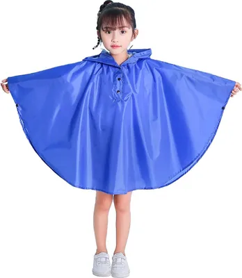 Produktbild von Kinder Regenponcho mit Kapuze, Jacke, Regenmantel