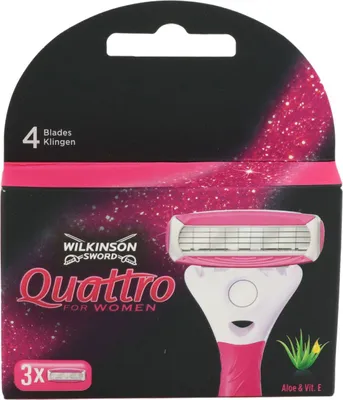 Immagine prodotto di 3 Wilkinson Sword Quattro per donne Lame di rasoio Lame di ricambio