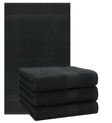 Produktbild von Betz 4 Stück Handtücher 50x100 cm PREMIUM 100% Baumwolle Farbe: graphit