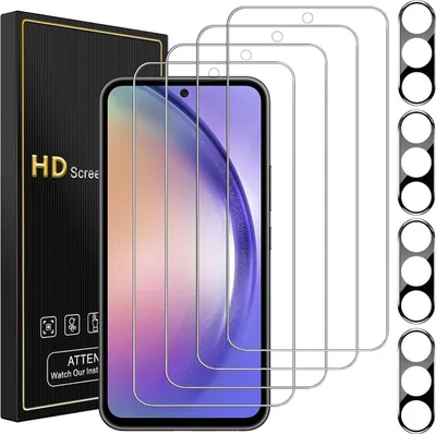 Zdjęcie produktu dla Szkło ochronne Samsung Galaxy A54 - 4 sztuki foliowej ochrony aparatu