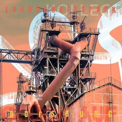 Produktbild von Glasbild Duisburg Landschaftspark orange 50x50 cm