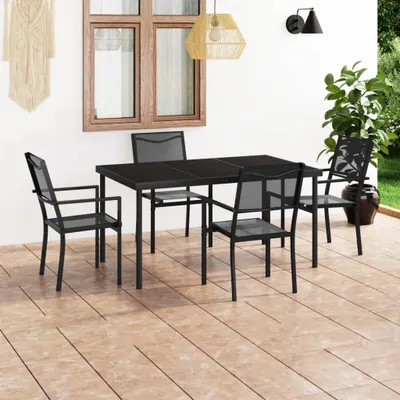 Obrázok produktu pre Maison Exclusive – 5-dielna záhradná jedálenská súprava z ocele