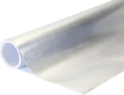 Immagine prodotto di pellicola wrap 4D carbonio cromo argento 150x1000cm - interno/esterno