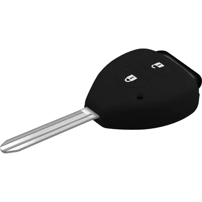 Produktbild von PhoneNatic Silikon Schlüssel Hülle kompatibel mit der Toyota new reiz / Crown 2-Tasten Fernbedienung in schwarz  2-Key
