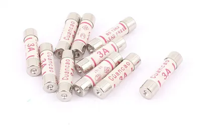 Produktbild von 10er Packung Keramik Sicherung 3A, 6x25mm Feinsicherungen Schnellschlag Ausl?secharakteristik Sicherung 250V