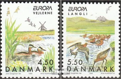 Produktbild von Briefmarken Dänemark 1999 Mi 1211-1212 (kompl.Ausg.) postfrisch Nationalparks