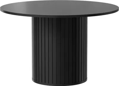 Produktbild von Selsey Zante - Esstisch rund mit Säulenfuß, schwarz, 120 cm