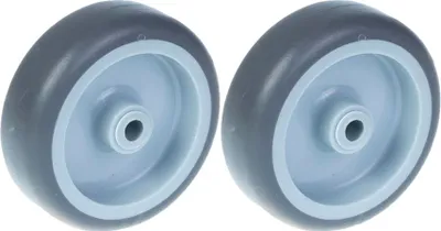 Immagine prodotto di ruota da 75 mm 3" in gomma grigia con centro in plastica Portata 120 kg, set da 2