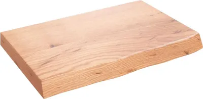 Produktbild von vidaXL Tischplatte Hellbraun 60x40x(2-6) cm Massivholz Eiche Behandelt