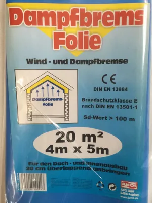 Produktbild von Jufol Dampfbremse 4 x 5 m = 20 m² blau
