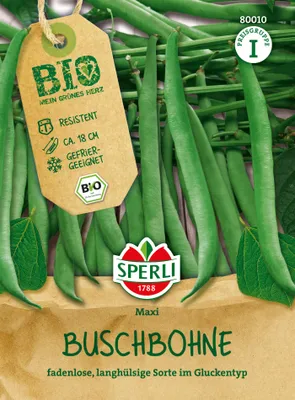 Produktbild von SPERLI  Buschbohnensamen Maxi lang Phaseolus vulgaris 3-4 lfd. Meter
